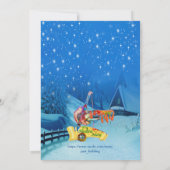 ホットチョコレートパーティーのご招待 招待状 (裏面)