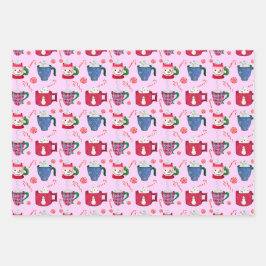 ホットチョコレートペパーミントパーティー ラッピングペーパーシート