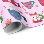 ホットチョコレートペパーミントパーティー ラッピングペーパー (ロールコーナー)