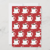 ホットチョコレートホットココアクリスマスパーティー漫画 招待状 (裏面)