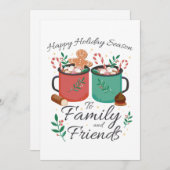 ホットチョコレートホリデードリンク、ハッピーホリデーシーズン シーズンカード (正面/裏面)