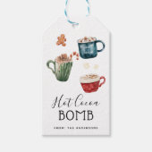ホットチョコレートボムラベル ギフトタグ (正面)