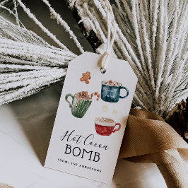 ホットチョコレートボムラベル ギフトタグ