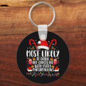 ホットチョコレートマシュマロを飲む可能性が高い キーホルダー (正面)