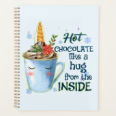 ホットチョコレートユニコーン | 居心地の良いユニコーン冬 プランナー手帳 (正面)