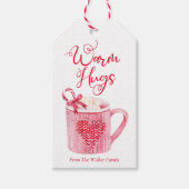 ホットチョコレートラベルクリスマスカロリー ギフトタグ (正面)