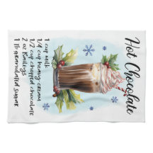 ホットチョコレートレシピクリスマスのレシピデザイン