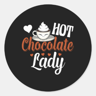 ホットチョコレートレディーホットチョコレートスウィート ラウンドシール