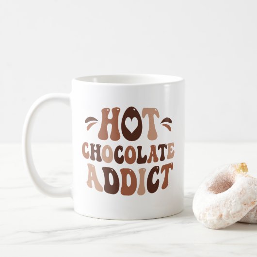 ホットチョコレート中毒 コーヒーマグカップ (ドーナツ)