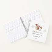 ホットチョコレート冬のベビーシャワーゲストブック ノートブック (内部)