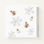 ホットチョコレート冬のベビーシャワーゲストブック ノートブック (裏面)