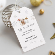 ホットチョコレート冬の赤ちゃんシャワーの好意