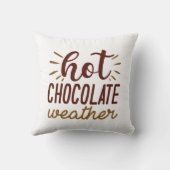 ホットチョコレート天気 クッション (裏面)