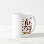 ホットチョコレート天気 コーヒーマグカップ (正面右)