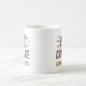 ホットチョコレート天気 コーヒーマグカップ (中央)