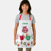 ホットチョコレート小さな女の子エプロン エプロン (インサイチュ)