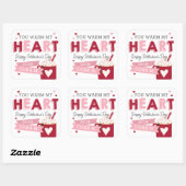 ホットチョコレート教室バレンタインデー スクエアシール (シート)