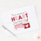 ホットチョコレート教室バレンタインデー スクエアシール (封筒)