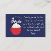 ホットチョコレート爆弾の指示の再確認 名刺 (正面)