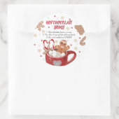 ホットチョコレート爆弾シール ラウンドシール (バッグ)