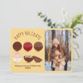 ホットチョコレート爆弾ハッピーホリデーズ写真 シーズンカード (スタンド正面)