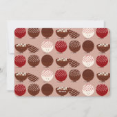 ホットチョコレート爆弾ハッピーホリデーズ写真 シーズンカード (裏面)