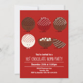 ホットチョコレート爆弾パーティー 招待状 (正面)