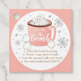 ホットチョコレート爆弾ラベルあなたは爆弾ココア フェイバータグ