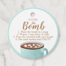 ホットチョコレート爆弾ラベルあなたは爆弾ココア フェイバータグ