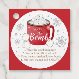 ホットチョコレート爆弾ラベルあなたは爆弾ココア フェイバータグ