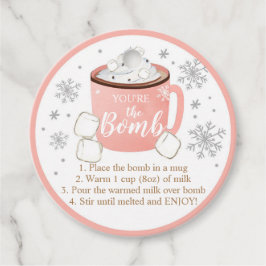 ホットチョコレート爆弾ラベルあなたは爆弾ココア フェイバータグ