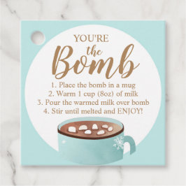 ホットチョコレート爆弾ラベルあなたは爆弾ココア フェイバータグ