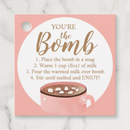 ホットチョコレート爆弾ラベルあなたは爆弾ココア フェイバータグ