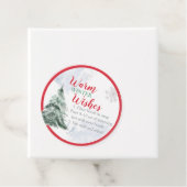 ホットチョコレート爆弾ラベル冬の願い木ココア フェイバータグ (インサイチュ)