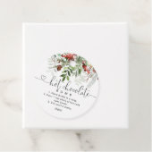 ホットチョコレート爆弾ラベル。エバーグリーンホットココア爆弾 フェイバータグ (インサイチュ)