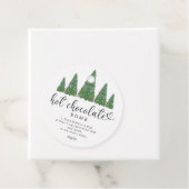 ホットチョコレート爆弾ラベル。エバーグリーンホットココア爆弾 フェイバータグ (インサイチュ)