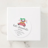 ホットチョコレート爆弾ラベル。エバーグリーンホットココア爆弾 フェイバータグ (インサイチュ)