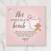 ホットチョコレート爆弾ラベル フェイバータグ (正面)