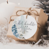 ホットチョコレート爆弾ラベル。冬のホットココア爆弾 フェイバータグ