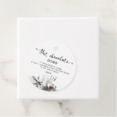 ホットチョコレート爆弾ラベル。冬のホットココア爆弾 フェイバータグ (インサイチュ)