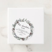 ホットチョコレート爆弾ラベル。冬の熱いココア爆弾ファボ フェイバータグ (インサイチュ)