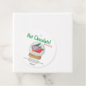 ホットチョコレート爆弾ラベル。冬ホットココア爆弾 フェイバータグ (インサイチュ)