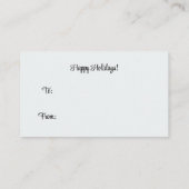 ホットチョコレート爆弾ラベル、名刺サイズ 名刺 (裏面)