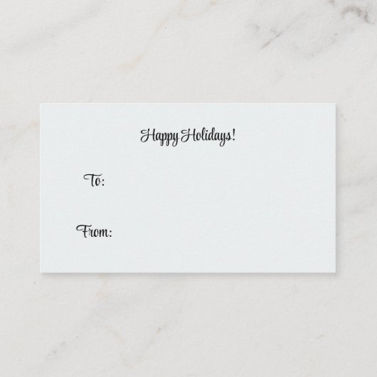 ホットチョコレート爆弾ラベル、名刺サイズ 名刺 (裏面)