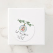 ホットチョコレート爆弾ラベル。水彩冬 フェイバータグ (インサイチュ)