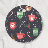 ホットチョコレート爆弾少年ベビーシャワーメッセージカード フェイバータグ (裏面)