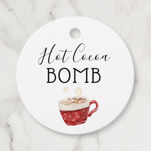 ホットチョコレート爆弾指示ラベル フェイバータグ (正面)