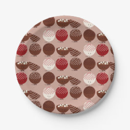 ホットチョコレート爆弾食品 ペーパープレート