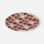 ホットチョコレート爆弾食品 ペーパープレート (アングル)