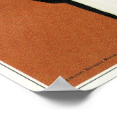 ホットチョコレート飲料カカオロシアのナースオールドAd ポスター (角)